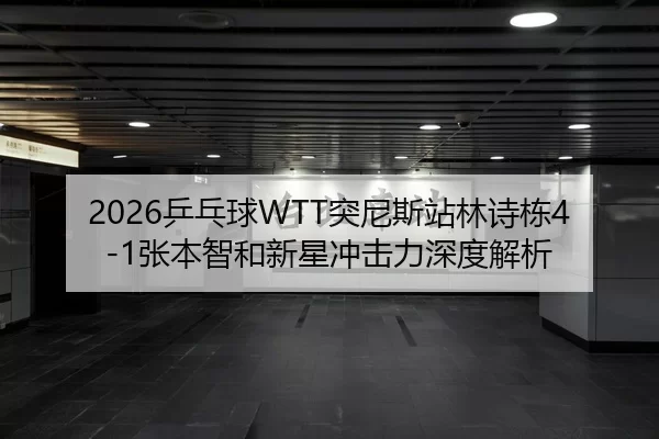 2026乒乓球WTT突尼斯站林诗栋4-1张本智和新星冲击力深度解析